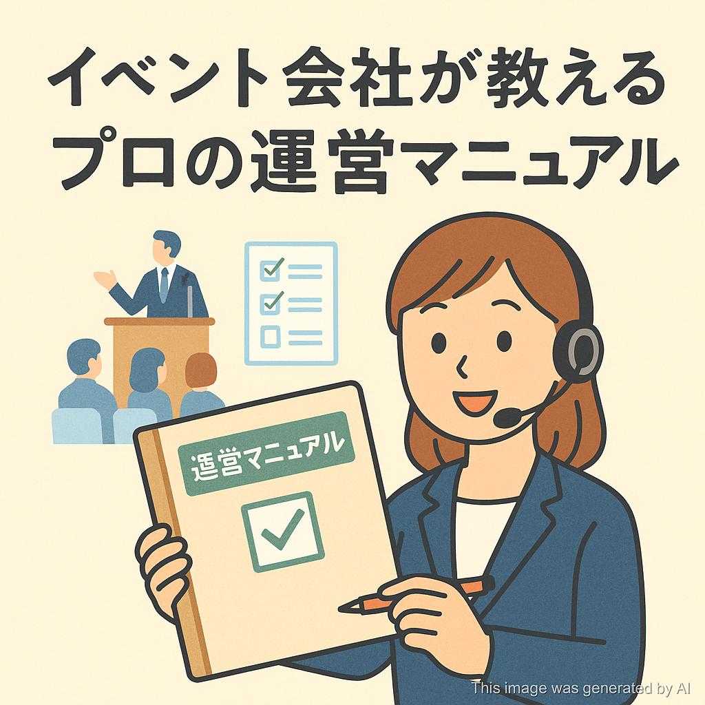 イベント会社が教えるプロの運営マニュアル